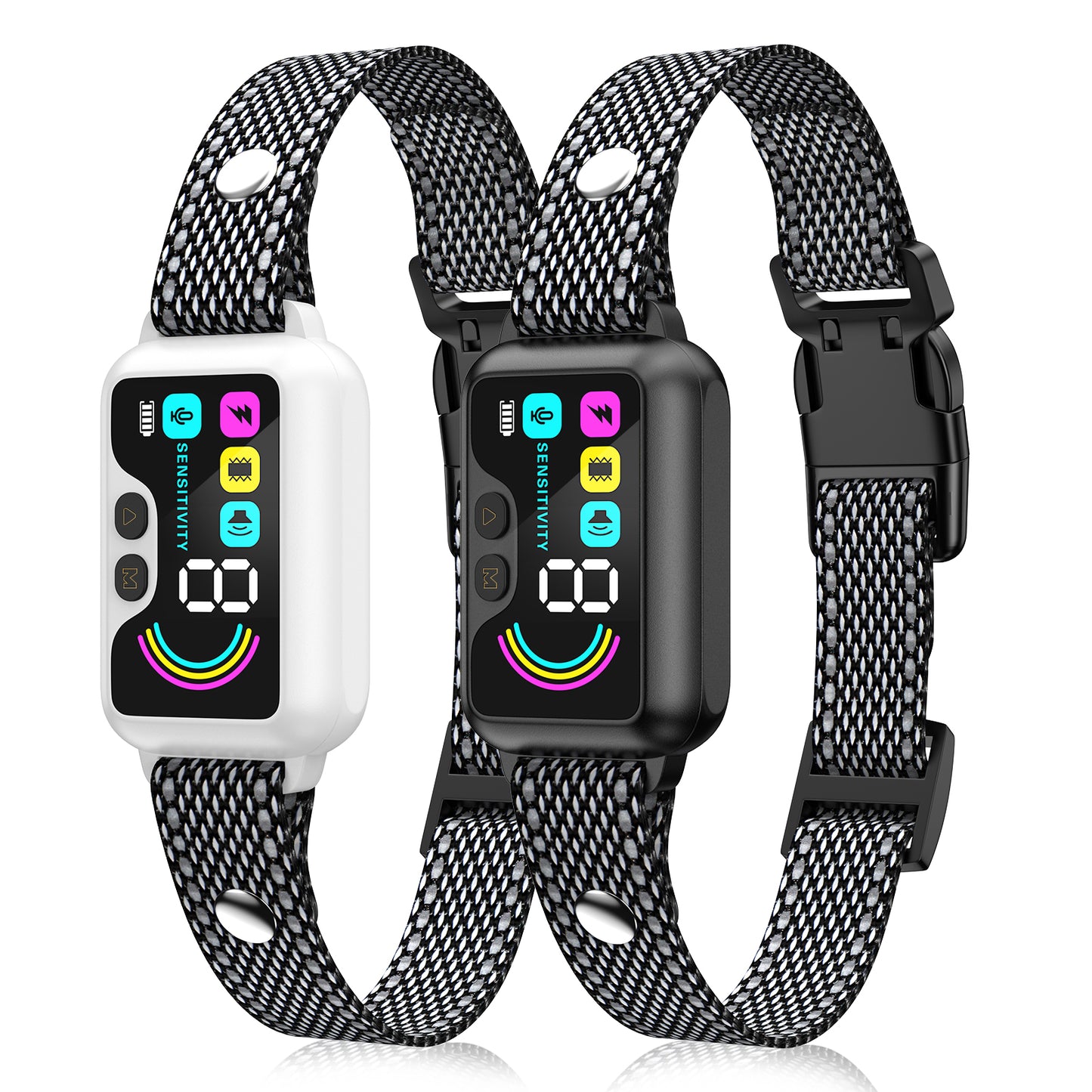 Bark Collar, 2 Pack Dog Bark Collar for Large Medium Small Dogs Smart Bark Collar with 7 Training Modes,Rechargeable Anti Barking Training Collar with 8 Adjustable Sensitivity,Bark Collar with Beep