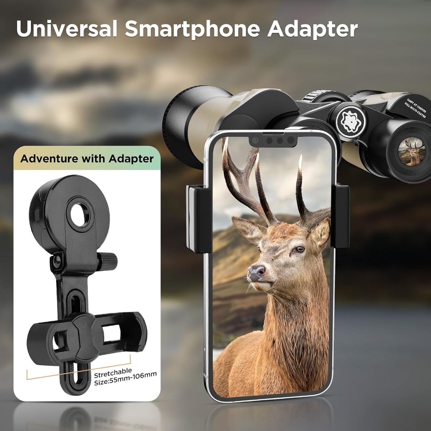 LAKWAR Binoculars for Adults with Large View, 12x50mm Binoculars with Low Light Night Vision, Clear FMC BAK4 Prism Lens, Binoculars for Hunting Birds Watching Traveling Stargazing Outdoor Sport