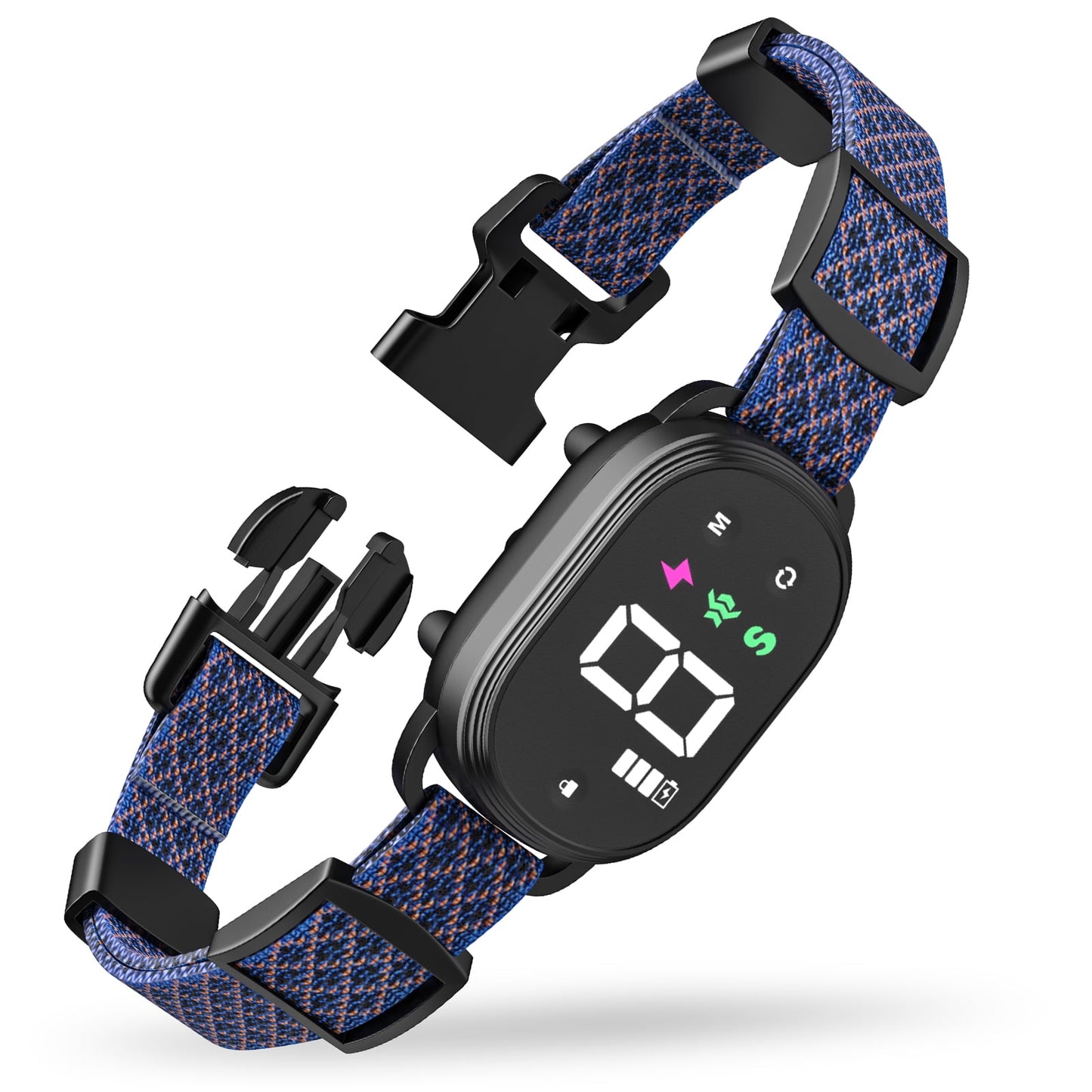 Dog Bark Collar,Bark Collar for Large Medium Small Dogs,Smart Bark Collar,Rechargeable Anti Barking Training Collar with 8 Adjustable Sensitivity,Bark Shock Collar with Beep,Blue