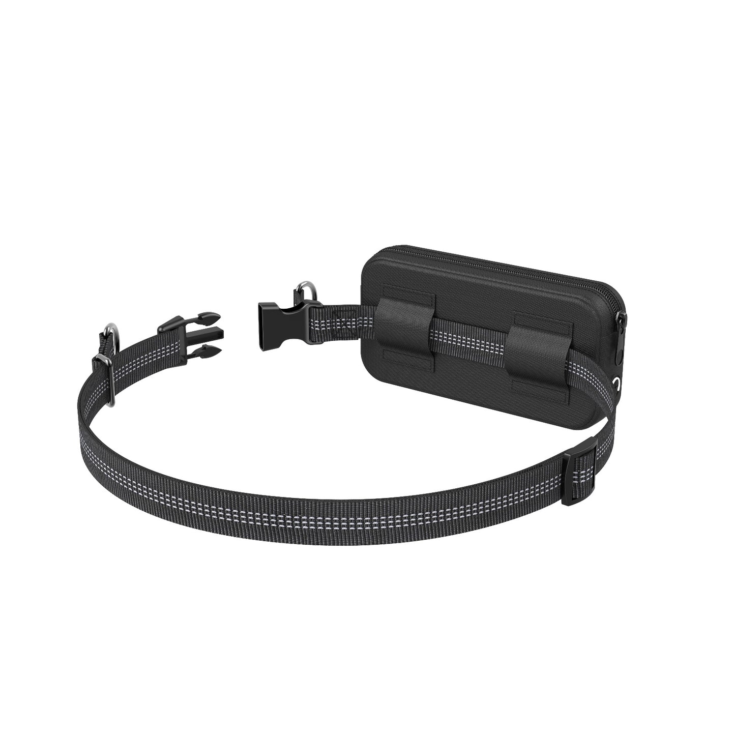 Hands Free Dog Leash for Running Jogging Walking with Zipper Pouch, Retractable Bungee Dog Leash Belt with Dual Padded Handles for Large/Medium Dogs, Adjustable Reflective Waist Belt