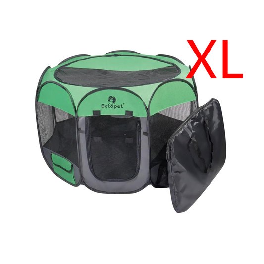 Dog Playpen with Sunproof Cover  Dog Playpen Pet Playground/Kennel Outdoor/Indoor Portable Foldable Waterproof Tent Crate Cage