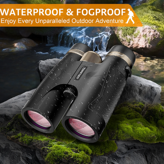 HD 10x42 Binoculars-SMC Optical System,Adult Binoculards for for Bird Watching Cruise Ship Hiking Travel Sports,Black