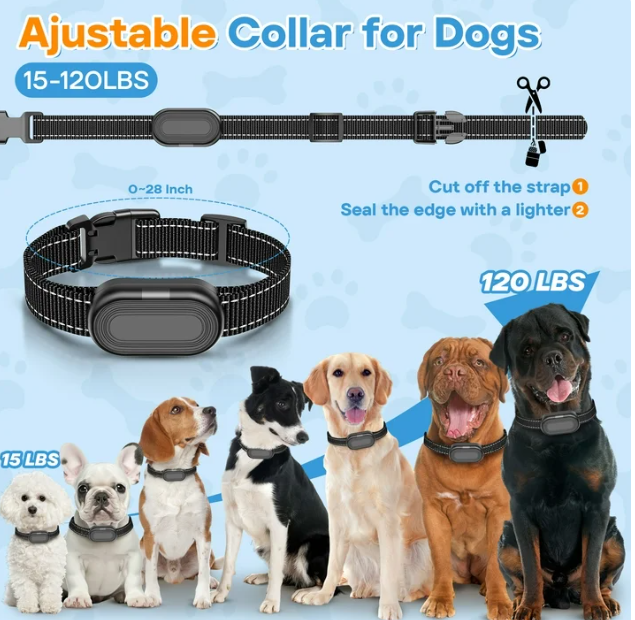 Dog Training Collar - Dog Shock Collar with Remote IP68 Waterproof for Small Medium Large Dogs (15 - 100 lbs)- 3 Safe Training Modes, 2600 Ft Rechargeable Romote Dog Collars