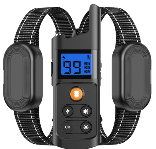 Dog Shock Collar for 2 Dogs, Dog Training Collar with Remote for Large Medium Small Dogs, Rechargeable E-Collar Waterproof Collars with 3 Training Modes