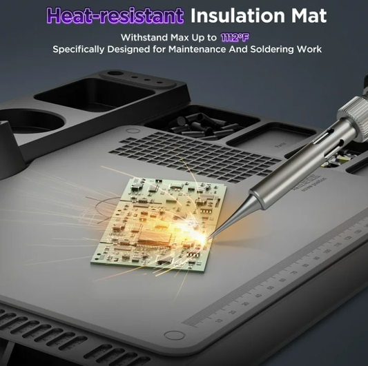 LAKWAR Digital Microscope for Adult, 1600X Soldering Microscope for Electronics Repair 7'' Coin Microscope with Screen 28 LED Light, Repair Mat & 32GB TF Card