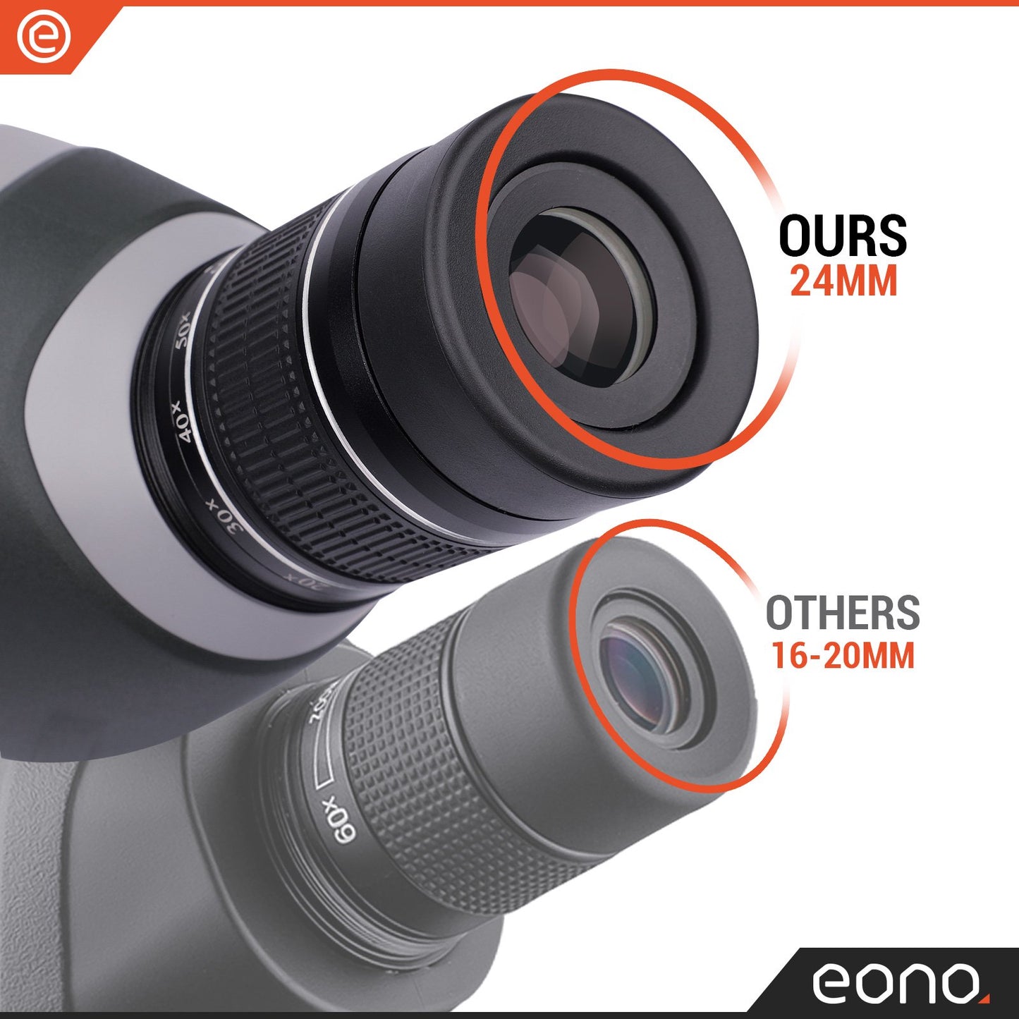 LAKWAR 20-60x80AE Spotting Scope with Tripod, Carry Bag, Scope for Target Shooting Bird Watching Hunting Wildlife,Gray