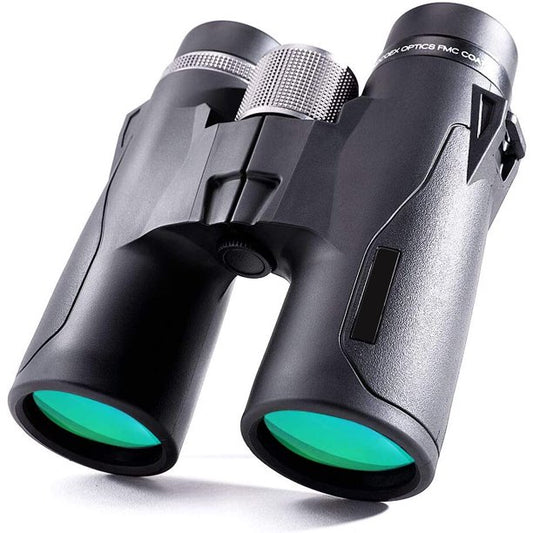 Binoculars for Adults,10x42 Compact HD Binoculars with Low Light Night Vision for Bird Watching Hunting Hiking Travel Stargazing Concerts Sports, BAK4 Prism FMC Lens,Black