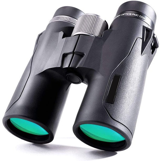 Binoculars for Adults,10x42 Compact HD Binoculars with Low Light Night Vision for Bird Watching Hunting Hiking Travel Stargazing Concerts Sports, BAK4 Prism FMC Lens，Black