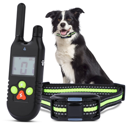 Dog Training Collar, Shock Collars for Dogs with Remote Rechargeable Waterproof Collar, 3 Training Modes, Beep Vibration and Shock,2600Ft Remote Range, Dog Bark Collar for Small Medium Large Dogs