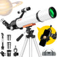 Telescope for Adults and Kids Beginners -500mm Astronomical Refracting Telescope with Carry Bag, Phone Adapter