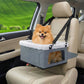 Dog Car Seat for Small Dogs-Booster Car Seat Sturdy with Metal Frame Safety Leash Comfort Cushion for Pets up to 20 lbs