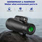 LAKWAR Monocular Telescope High Power 12x50 Monoculars Scope Compact Waterproof Fogproof Shockproof with Hand Strap for Adults Kids Bird Watching Hunting Camping Hiking Travling Wildlife Secenery