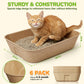 LAKWAR Disposable Litter Boxes-6 Pack Large