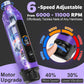 Dog Nail Trimmer Upgraded, Lighted 6-Speed Rechargeable Electric Dog Nail Clippers Pet Nail Trimmer Painless Paws Grooming & Smoothing for Small Medium Large Dogs & Cats (Purple)