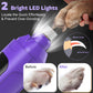 LAKWAR 6-Speed Dog Nail Grinder - Upgraded Pet Nail Grinder Super Quiet Rechargeable Electric Dog Nail Trimmer Painless Paws Grooming & Smoothing Tool for Large Medium Small Dogs(Purple)