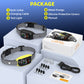 Bark Collar for Dogs 2 Pack,LAKWAR Rechargeable Stop Barking Training Collar with 8 Sensitivity,Bark Collar with Beep Vibration Shock