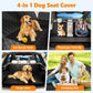 Dog Car Seat Cover-LAKWAR Non-slip Dog Car Bench with Seatbelt Waterproof Pet Car Seat Protector and Scratch-Resistant Dog Car Back Seat Protection