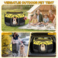 Pop Up Dog Playpen Large 44.5-Pet Playpen Indoor Dog Crate Tent Cage Outdoor-Portable Enclosure Kennel with Top & Locking Zipper for Dogs/Cats/Rabbits
