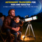 Telescope for Adults and Kids Beginners -500mm Astronomical Refracting Telescope with Carry Bag, Phone Adapter