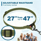LAKWAR Hands Free Dog Leash for Running Jogging Walking with Zipper Pouch, Retractable Bungee Pet Leash Belt with Dual Padded Handles for Large Medium Dogs, Adjustable Reflective Waist Belt