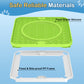 Licking Mat Silicone Dog Lick Mat Slow Food for Dogs - Anti-Biting/Tear-Resistant Lick Mat with Suction Cups, Interactive Dog Toys - Green