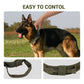 LAKWAR Tactical Dog Collar, Adjustable Military Training Nylon Dog Collar with Handle and Heavy Metal Buckle for Medium and Large Dogs (M, Green)