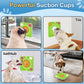 Licking Mat Silicone Dog Lick Mat Slow Food for Dogs - Anti-Biting/Tear-Resistant Lick Mat with Suction Cups, Interactive Dog Toys - Green