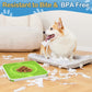 Licking Mat Silicone Dog Lick Mat Slow Food for Dogs - Anti-Biting/Tear-Resistant Lick Mat with Suction Cups, Interactive Dog Toys - Green