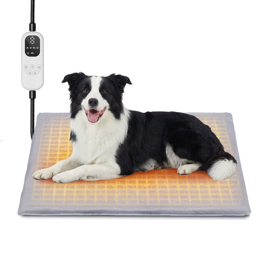 Pet Heating Pad for Cats Heated Cat Bed with Steel-Wrapped Cord and Soft Fleece Cover,Gifts for Cats Puppy in Winter
