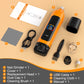 LAKWAR Dog Nail Grinder,6-Speed Pet Nail Grinder W/Light Quiet Rechargeable Electric Dog Nail Trimmer Painless Paws Grooming & Smoothing Tool for Large Medium Small Dogs(Orange)