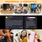 LAKWAR Dog Nail Grinder,6-Speed Pet Nail Grinder W/Light Quiet Rechargeable Electric Dog Nail Trimmer Painless Paws Grooming & Smoothing Tool for Large Medium Small Dogs(Orange)