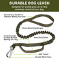 LAKWAR Tactical Dog Collar and Leash Set, Adjustable Military Training Nylon Dog Collar with Handle and Heavy Metal Buckle for Medium and Large Dogs (M, Green-Set)