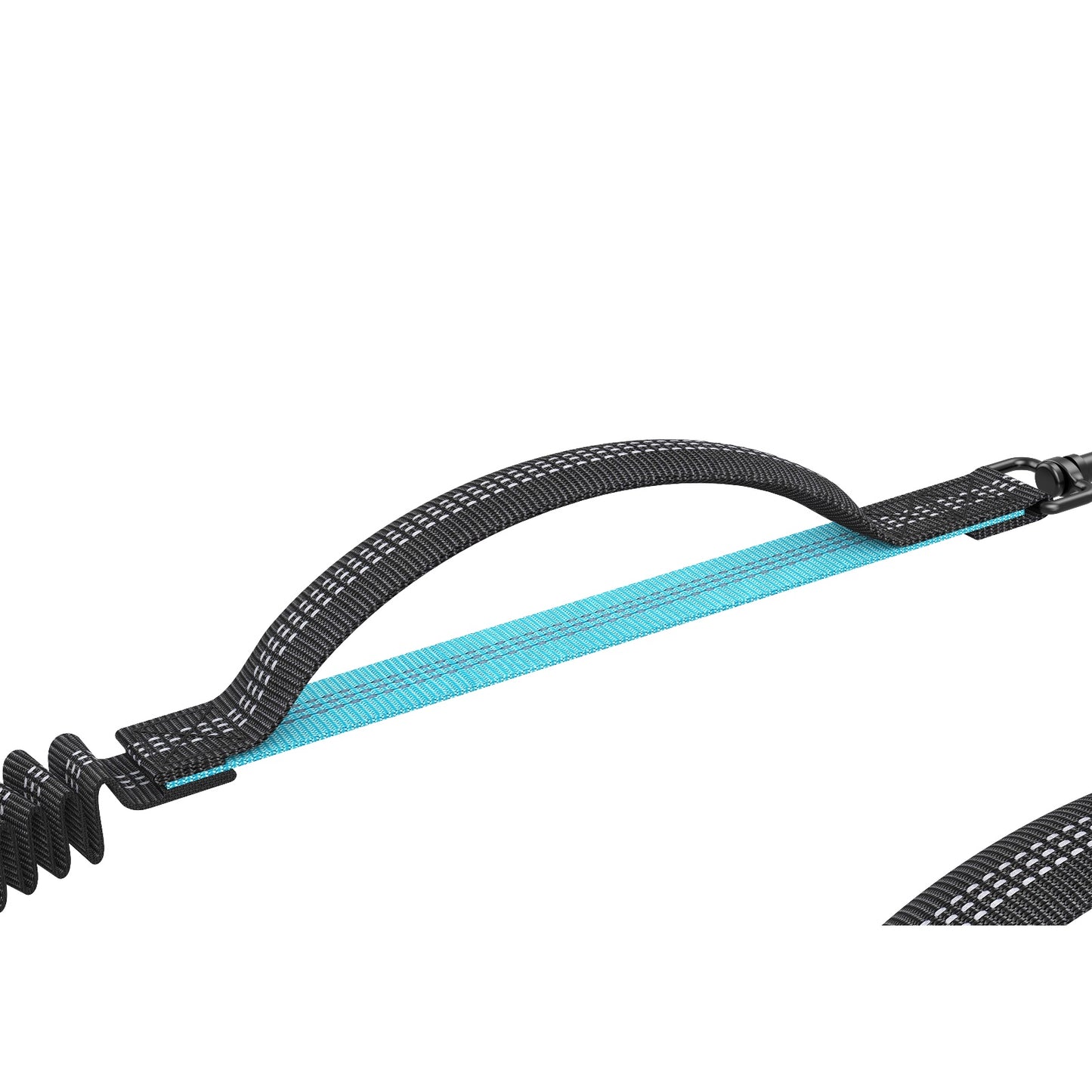 Hands Free Dog Leash for Running Jogging Walking with Zipper Pouch, Retractable Bungee Dog Leash Belt with Dual Padded Handles for Large/Medium Dogs, Adjustable Reflective Waist Belt