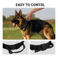 LAKWAR Tactical Dog Collar, Adjustable Military Training Nylon Dog Collar with Handle and Heavy Metal Buckle for Medium and Large Dogs (M, Black)