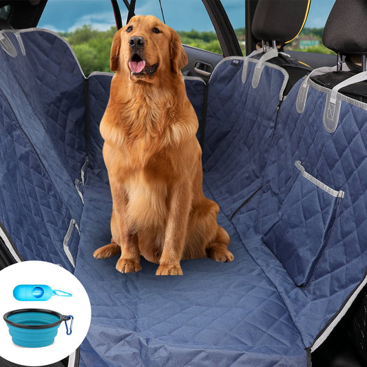 Dog Car Seat Cover for Back Seat, Waterproof Dog Seat Cover 600D Scratch-Proof for Vehicle, Truck, SUV, Tesla, Machine Washable