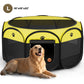 Pop Up Dog Playpen Large 44.5-Pet Playpen Indoor Dog Crate Tent Cage Outdoor-Portable Enclosure Kennel with Top & Locking Zipper for Dogs/Cats/Rabbits
