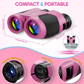 10x25 Compact Binoculars for Kids- Waterproof/Easy Focus/High Powered/ Low Light Vision Binoculars for Adult and Kids