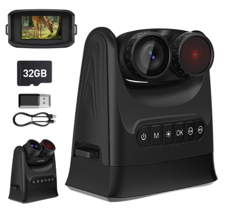 LAKWAR Night Vision Binoculars for Adults-15X Zoom, 4'' Screen & 10000mAh Rechargeable 4K Infrared Digital Binoculars Day & Night Vision for Hunting, Camping,Wildlife& Surveillance