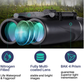 Binoculars for Adult and Kids, 10x25 Compact Binoculars for Bird Watching and Hunting Waterproof/Fogproof/Shockproof Binoculars,Black