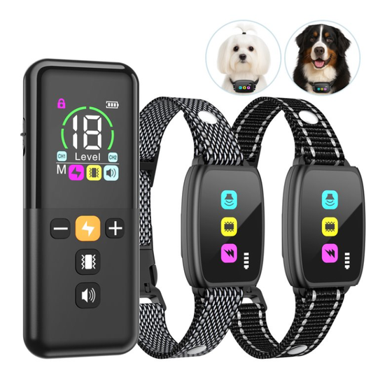Dog Training Collar with Remote-Beep Collar for Dogs with 8 Sound Options Shock Vibration 2600ft Remote Control Safe Keyboad Lock