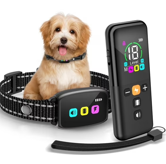 LAKWAR Dog Training Collar with Remote 2600FT, Training Collar with 8 Sound Options, Shock and Viration,IP67 Waterpoof,Safe Lock