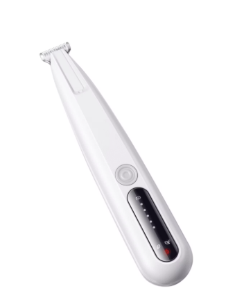 Pet Paw Trimmer, Dog Precision Trimmer with Light, Low Noise, IP68 Waterproof, Dual-Speed, Suit for Trimming Paw, Ear, Face, Butt, Eyebrows, USB Reachable