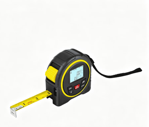 2-in-1 Laser Tape Measure, 132Ft/40m Laser Distance Meter with 16Ft Measuring Tape, Rechargeable Laser Measuring Tool, Backlit LCD Screen Ideal for Home Construction Woodworking DIY