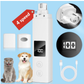 Dog Nail Grinder With Light,4 Speed Rechargeble Dog Nail Trimmers with LED Light for Pet Urine