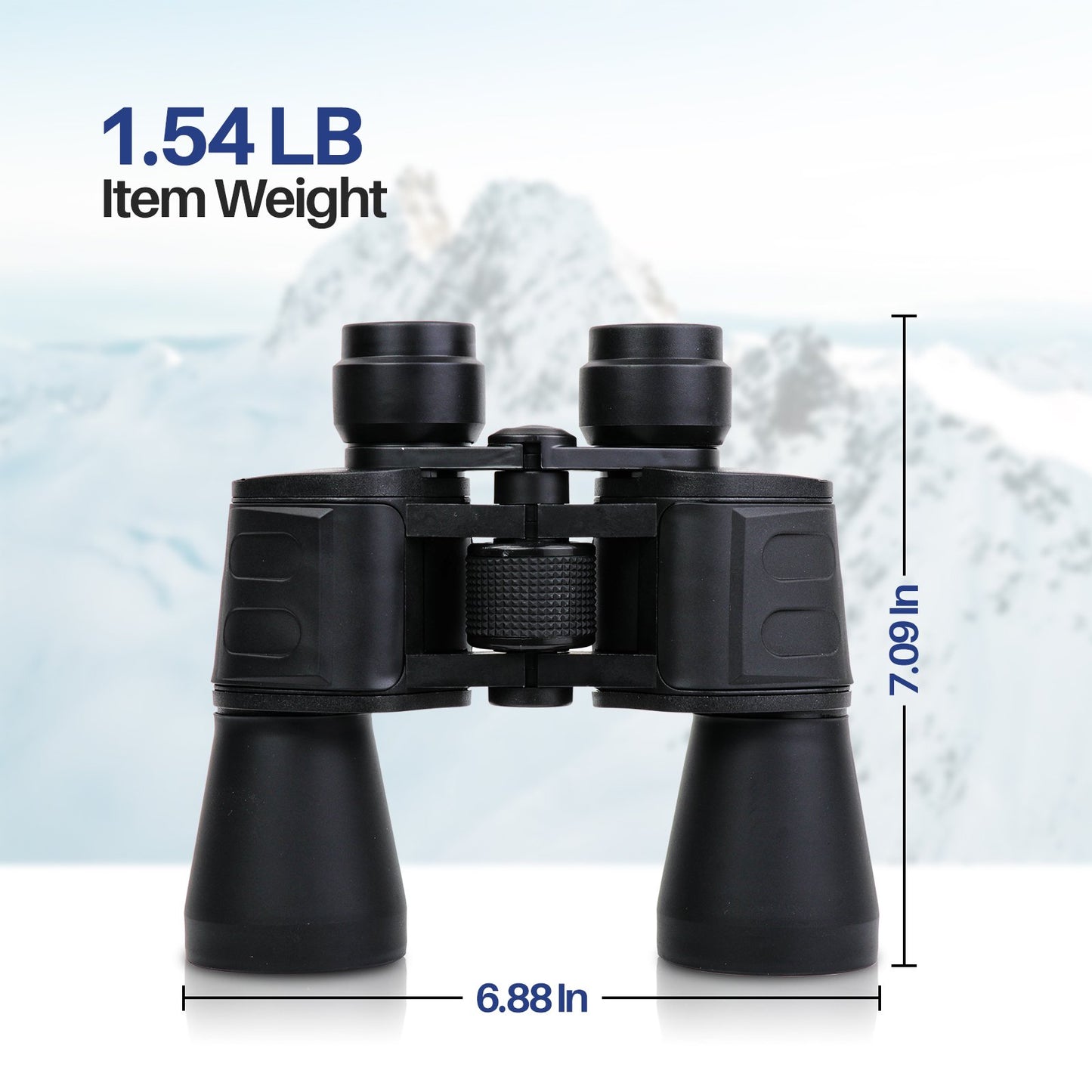 LAKWAR 20 x 50 Binoculars for Adults, Powerful HD Binoculars with Clear Low Light Vision, 50mm Large Eyepiece Waterproof Binoculars for Hiking, Hunting, Bird Watching, Stargazing and Concerts