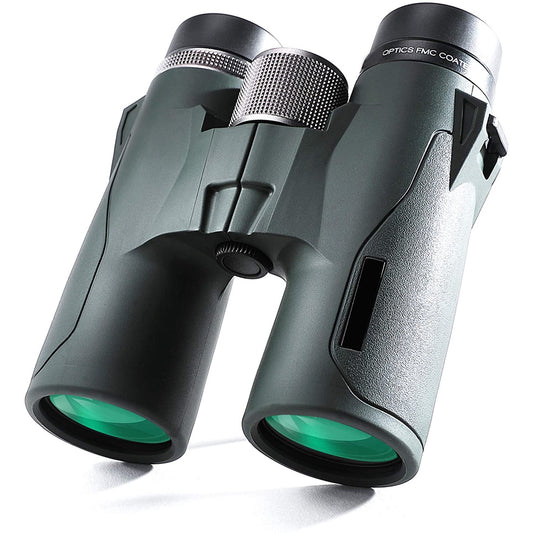 LAKWAR Binoculars for Adults,10x42 Compact HD Binoculars with Low Light Night Vision for Bird Watching Hunting Hiking Travel Stargazing Concerts Sports, BAK4 Prism FMC Lens, Army Green