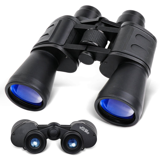 LAKWAR 20 x 50 Binoculars for Adults, Powerful HD Binoculars with Clear Low Light Vision, 50mm Large Eyepiece Waterproof Binoculars for Hiking, Hunting, Bird Watching, Stargazing and Concerts