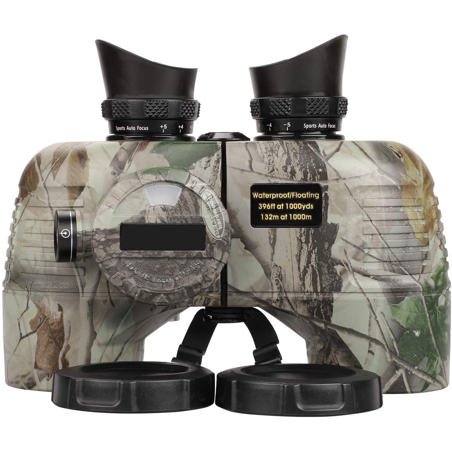 LAKWAR 10x50 Marine Binoculars for Adults - Waterproof BAK4 Prism FMC Lens Binoculars with Rangefinder & Compass for Military Navigation Hunting Bird Watching
