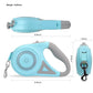 LAKWAR Dog Retractable Leash with Light, 16.4ft Heavy Duty Dog Leash with Anti-Slip Handle，Pet Walking Leash for Small and Medium Dogs,Blue