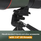 LAKWAR 20-60x 80mm Spotting Scope with Tripod for Target Shooting,Bird Watching, Bak 4 FMC Lens,Green